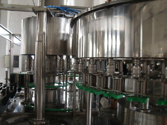 Flesh Juice Filling Machine for PET Bottle / Plastic Bottle , Automatic Liquid Filling Line