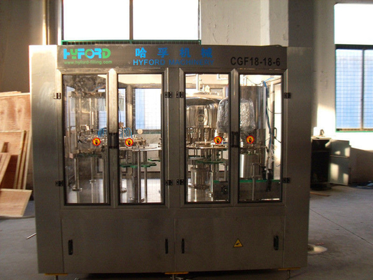 Full Automatic Beverage Filling Plant , Liquid Filling Production Line with PLC Control